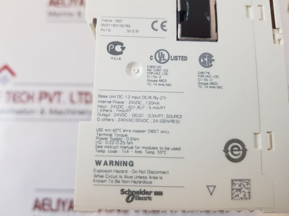 Schneider Otb1E0Dm9Lp,Tm2Amm6Ht,Tm2Ami8Ht,Tm2Dmm8Drt,Tm2Ddi8Dt Module Rack