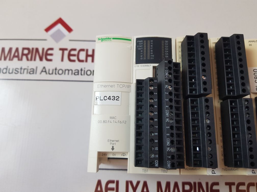 Schneider Otb1E0Dm9Lp,Tm2Amm6Ht,Tm2Ami8Ht,Tm2Dmm8Drt,Tm2Ddi8Dt Module Rack