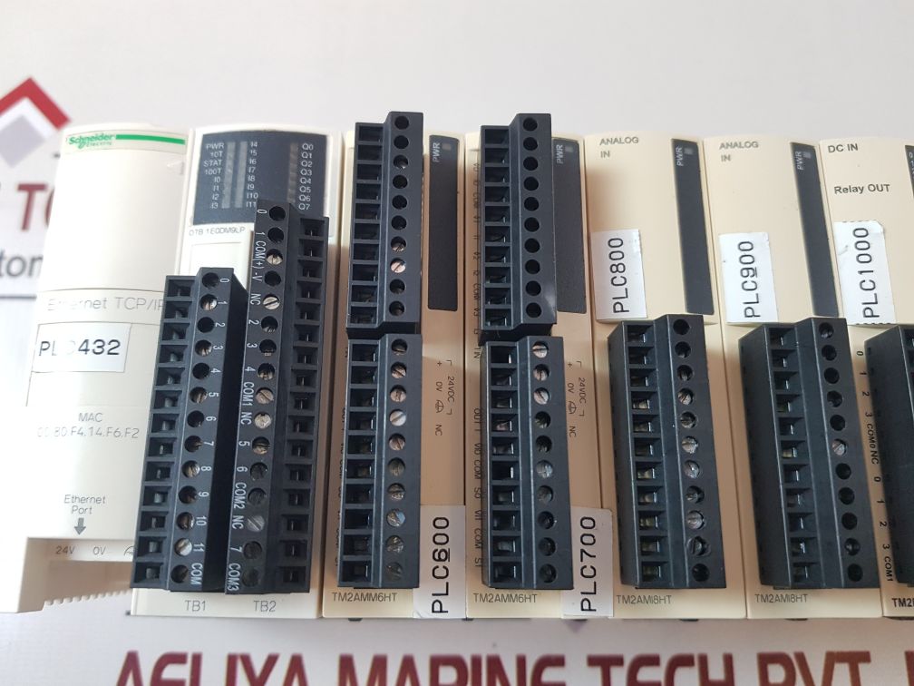 Schneider Otb1E0Dm9Lp,Tm2Amm6Ht,Tm2Ami8Ht,Tm2Dmm8Drt,Tm2Ddi8Dt Module Rack