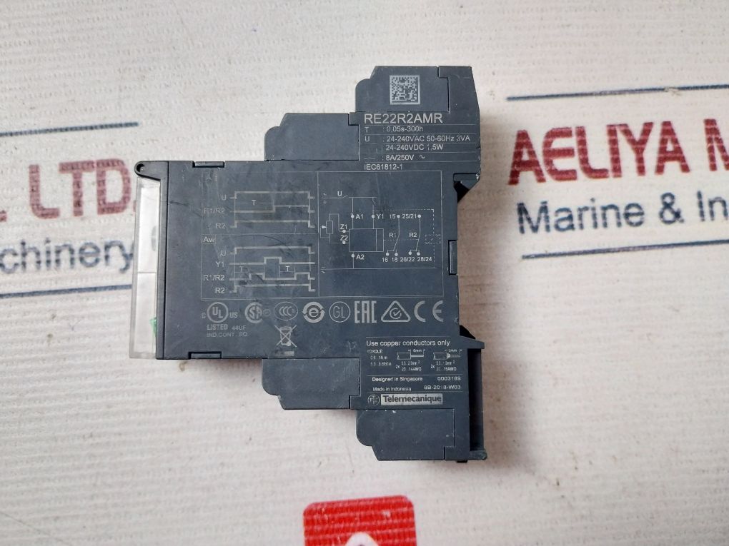 Schneider Electric Re22R2Amr Moduler Timing Relay 24-240Vdc 