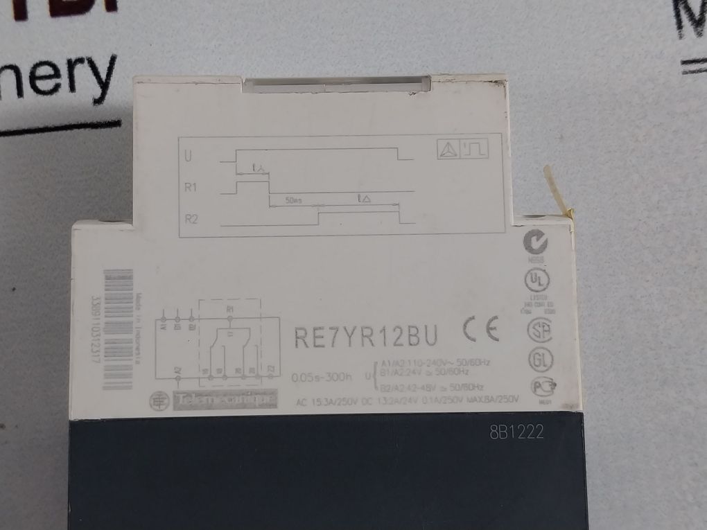 Schneider Electric Re7Yr12Bu Timing Relay 0.05S-300H