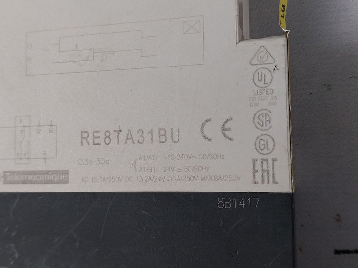Schneider Electric Re8Ta31Bu Timer Relay 0.3S-30S