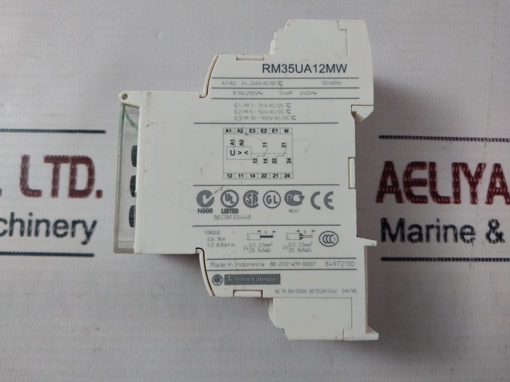 Schneider Electric Rm35Ua12Mw Voltage Control Relay