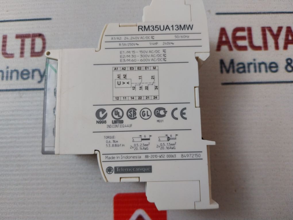 Schneider Electric Rm35Ua13Mw Voltage Monitoring Relay