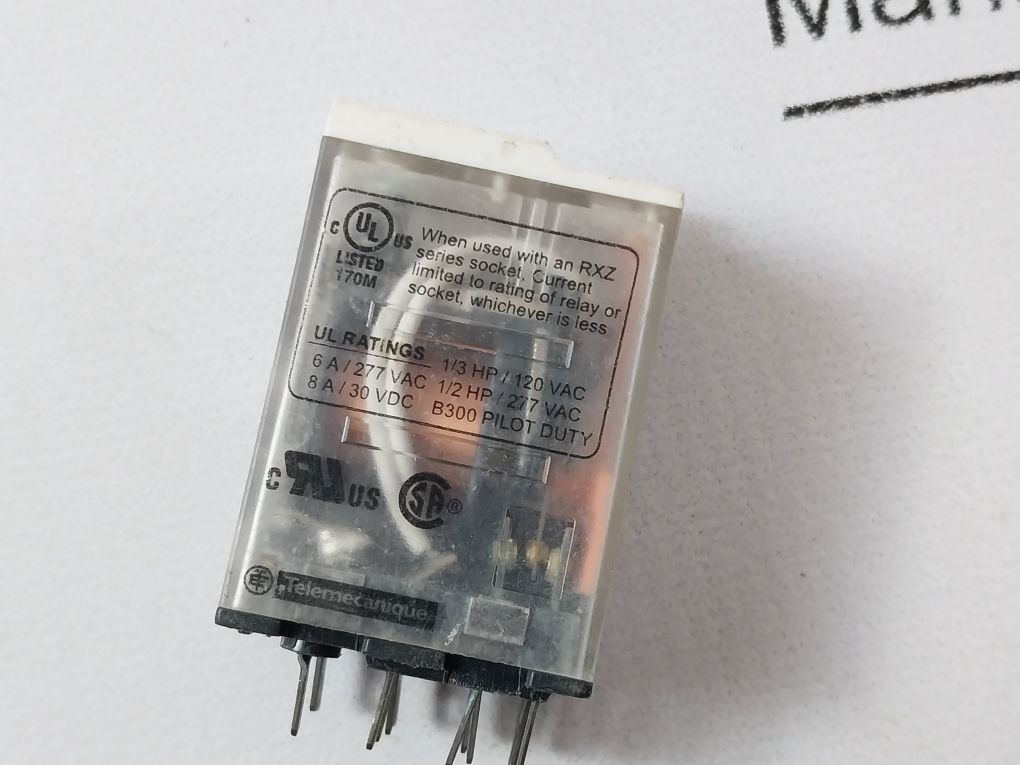 Lot Of 4X Schneider Electric Rxm4Ab2P7 Plug In Relay