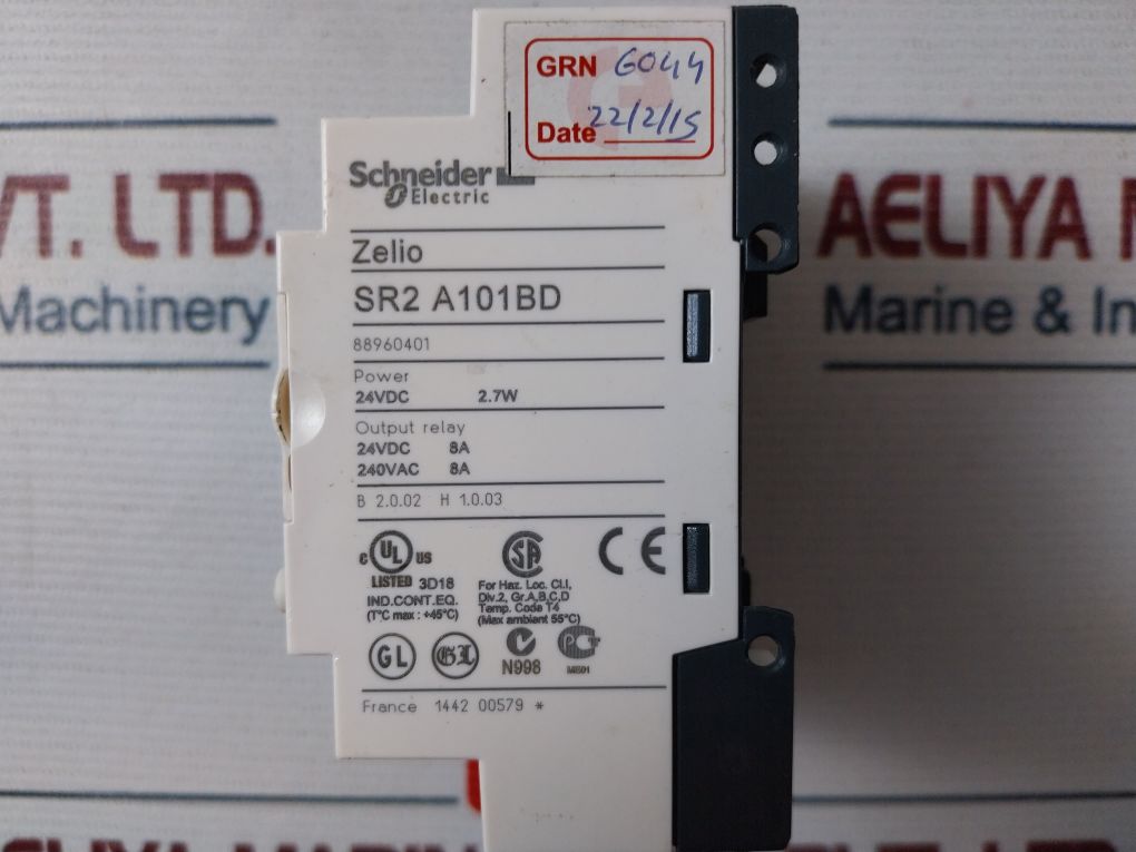 Schneider Electric Sr2 A101Bd Relay 24Vdc 2.7W
