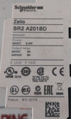 Schneider Electric Zelio Sr2 A201Bd Smart Relay With Display 240 Vac