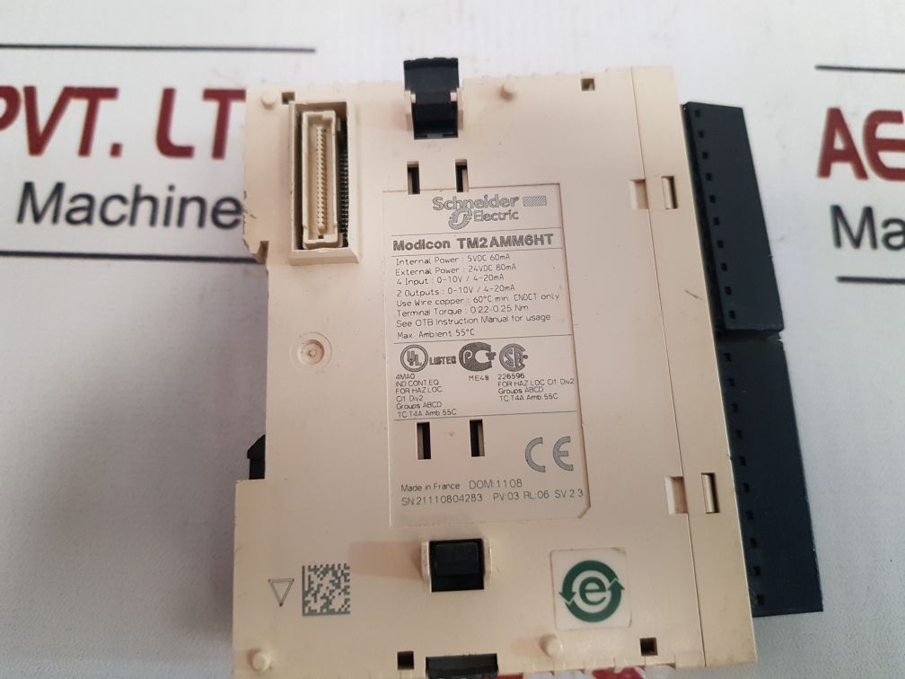 Schneider Electric Modicon Tm2Amm6Ht Input/Output Analog Module