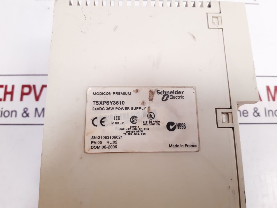 Schneider Electric Tsxpsy3610 24Vdc 36W Power Supply