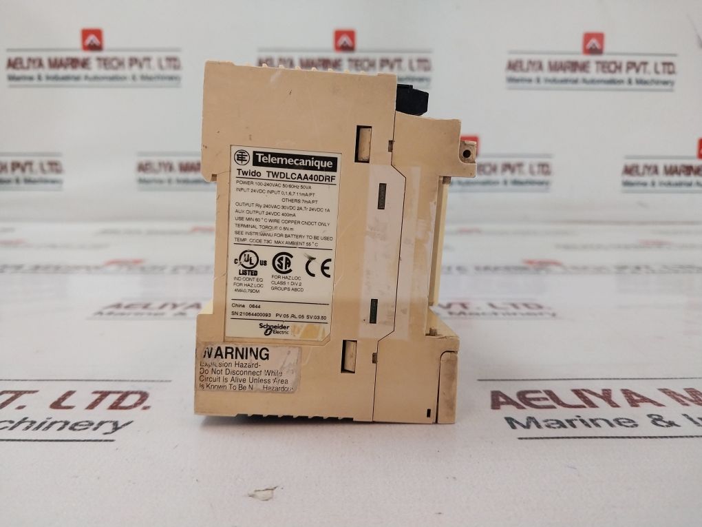 Schneider Electric Twido Twdlcaa40Drf Controller 100-240Vac 50/60Hz 50Va