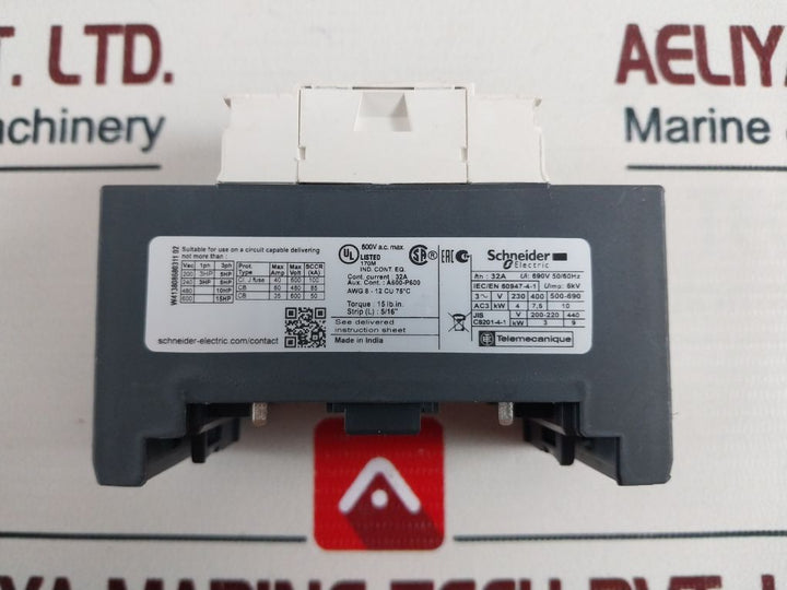 Schneider Electric W413808680311 02 Contactor (Only Front Cover)