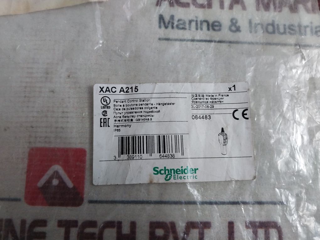 Schneider Electric Xac A215 Push Button Pendant Station