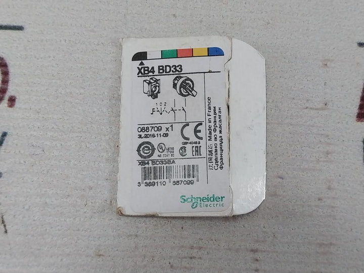 Schneider Electric Xb4 Bd33 Selector Switch 3A