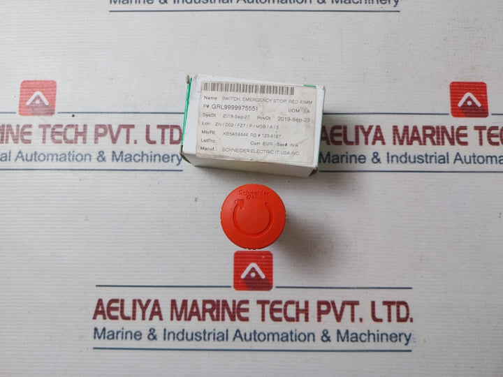 Schneider Electric Xb5As8444 Emergency Stop Red Switch 40Mm