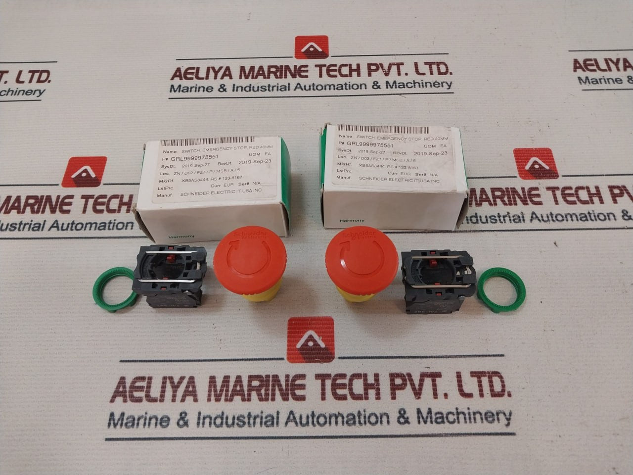 Schneider Electric Xb5As8444 Emergency Stop Switch