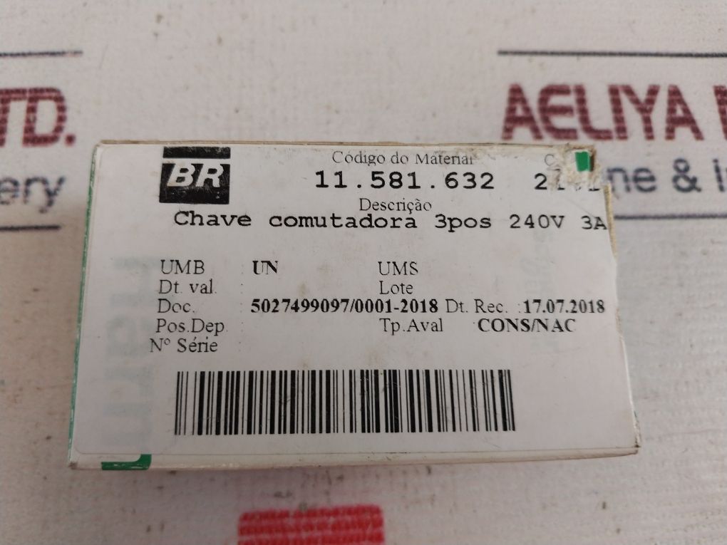 Schneider Electric Zbe-101 Contact Block With Xb4Bj53 3 Position Switch