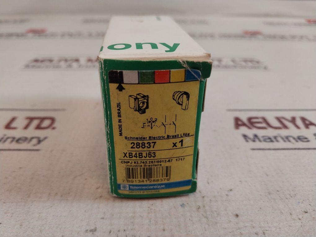 Schneider Electric Zbe-101 Contact Block With Xb4Bj53 3 Position Switch