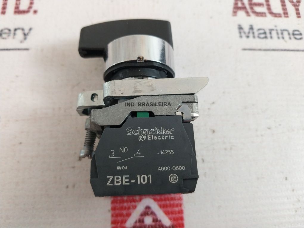 Schneider Electric Zbe-101 Contact Block With Xb4Bj53 3 Position Switch