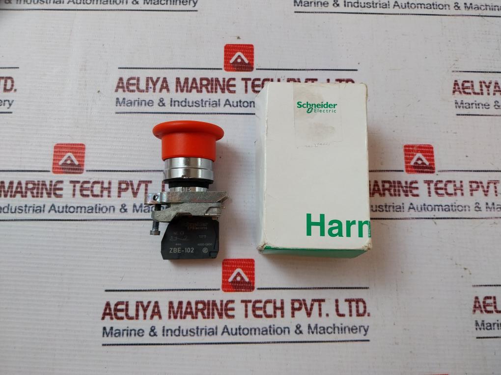 Schneider Electric Zbe-102 Emergency Stop Push Button With Contact Block