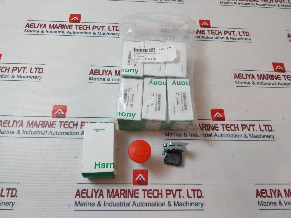 Schneider Electric Zbe-102 Emergency Stop Push Button With Contact Block