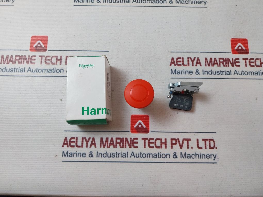 Schneider Electric Zbe-102 Emergency Stop Push Button With Contact Block