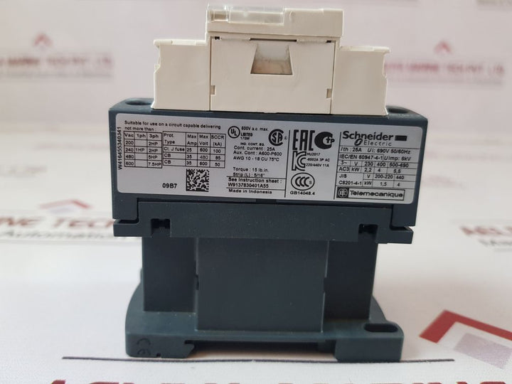 Schneider ElectricTelemecanique Lc1D09B7 Contactor
