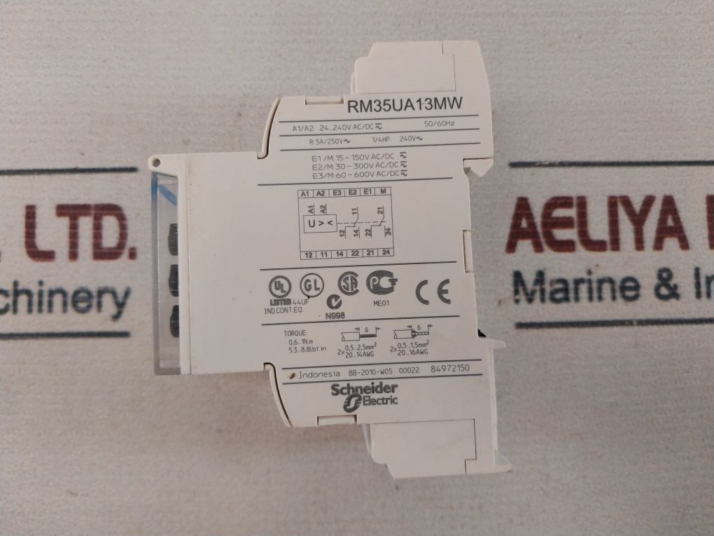Schneider Electric/Telemecanique Rm35Ua13Mw Voltage Monitoring Relay 240V~