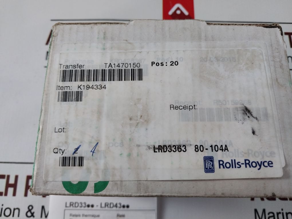 Schneider Electric Lrd3363 Thermal Overload Relay