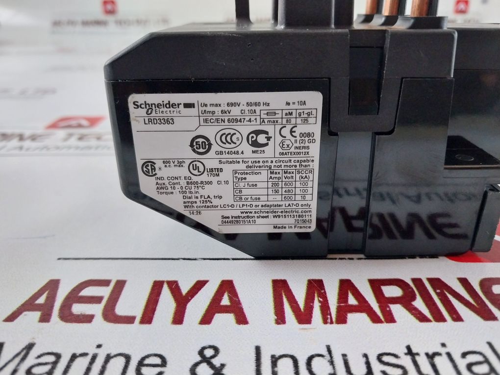 Schneider Electric Lrd3363 Thermal Overload Relay