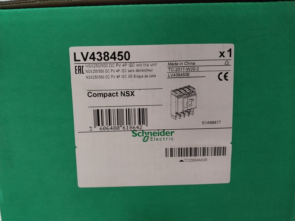 Schneider Electric Compact Nsx Lv438450