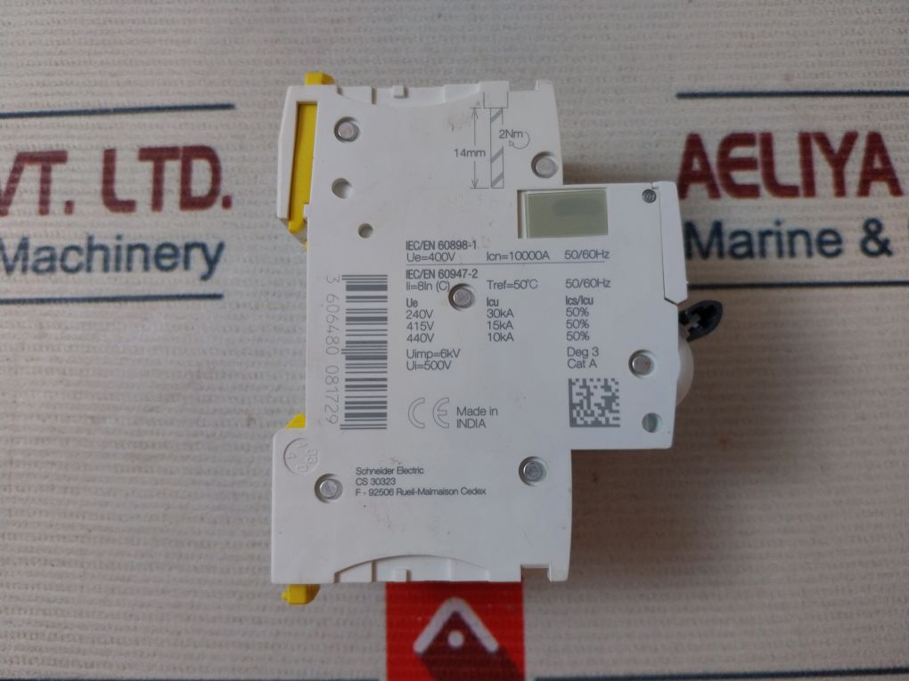 Schneider Electric Ic60H 2-pole Circuit Breaker 50/60Hz