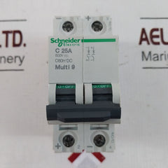 Schneider/Merlin Gerin C25A 2-pole Circuit Breaker Multi 9 C60H-dc