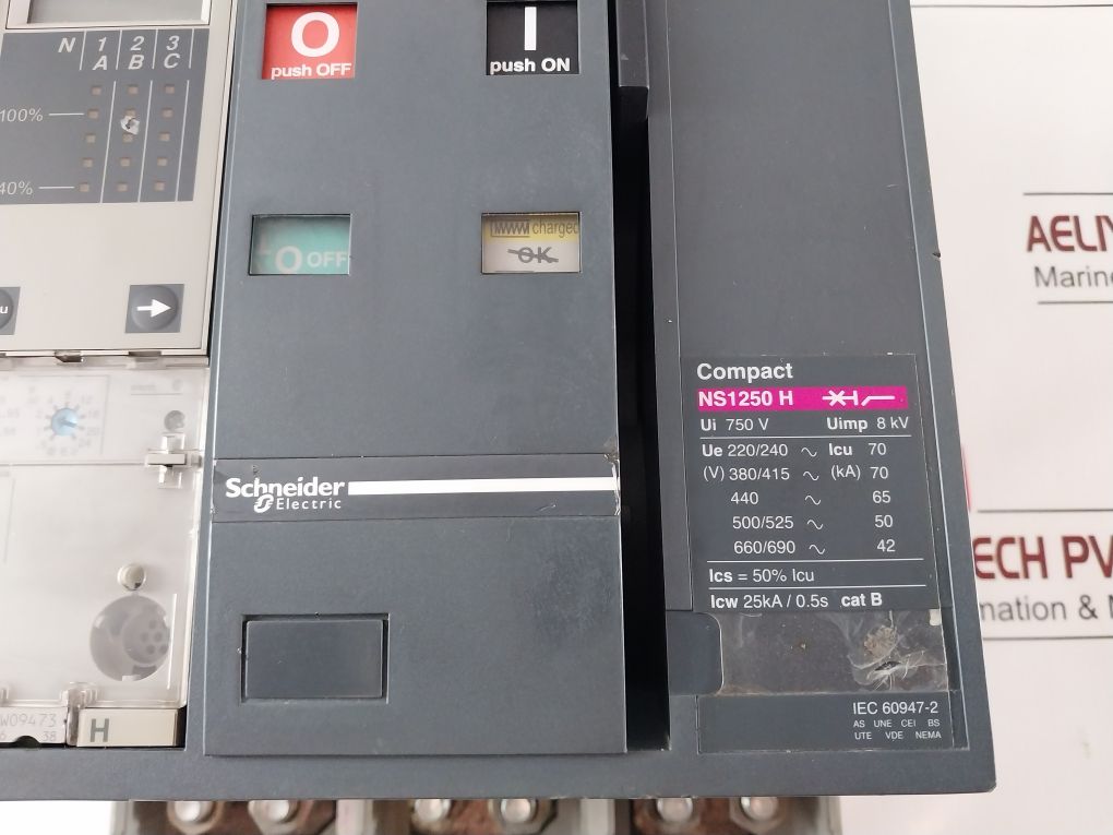 Schneider Electric Ns1250 H Micrologic 2.0 A Circuit Breaker 1250A 750V