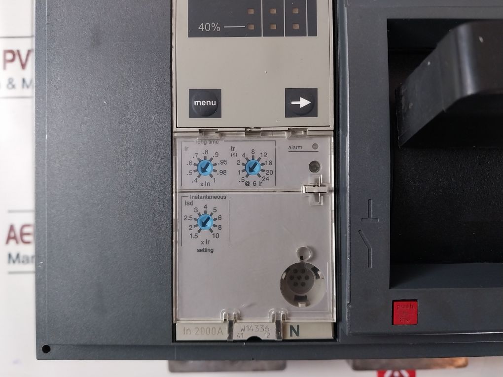 Schneider Electric Ns2000N 2000 Amp Micrologic 2.0A Circuit Breaker 750V
