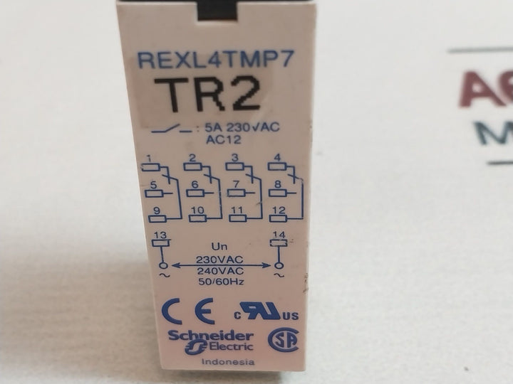 Schneider Rexl4Tmp7 Multi Function Time Delay Relay 230V Ac