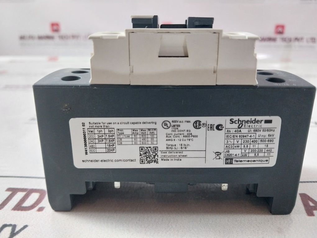 Schneider Electric Lc1D258Bd