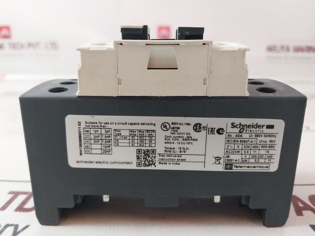 Schneider Electric Lc1Dt40 690V