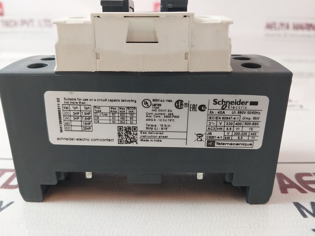 Schneider Electric Lc1Dt40 690V