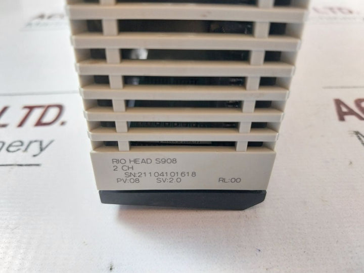 Schneider Electric 140Crp93200 Rio Head S908 2 Ch Module