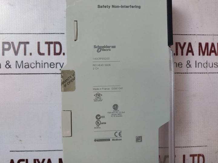 Schneider Electric 140Crp93200 Rio Head S908 2 Ch Module