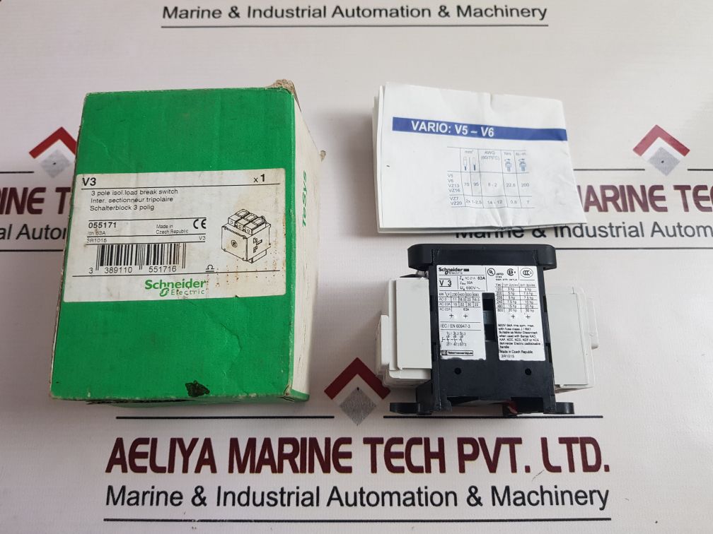 SchneiderTelemecanique 3R1015 V3 Load Break Switch 055171, 63A