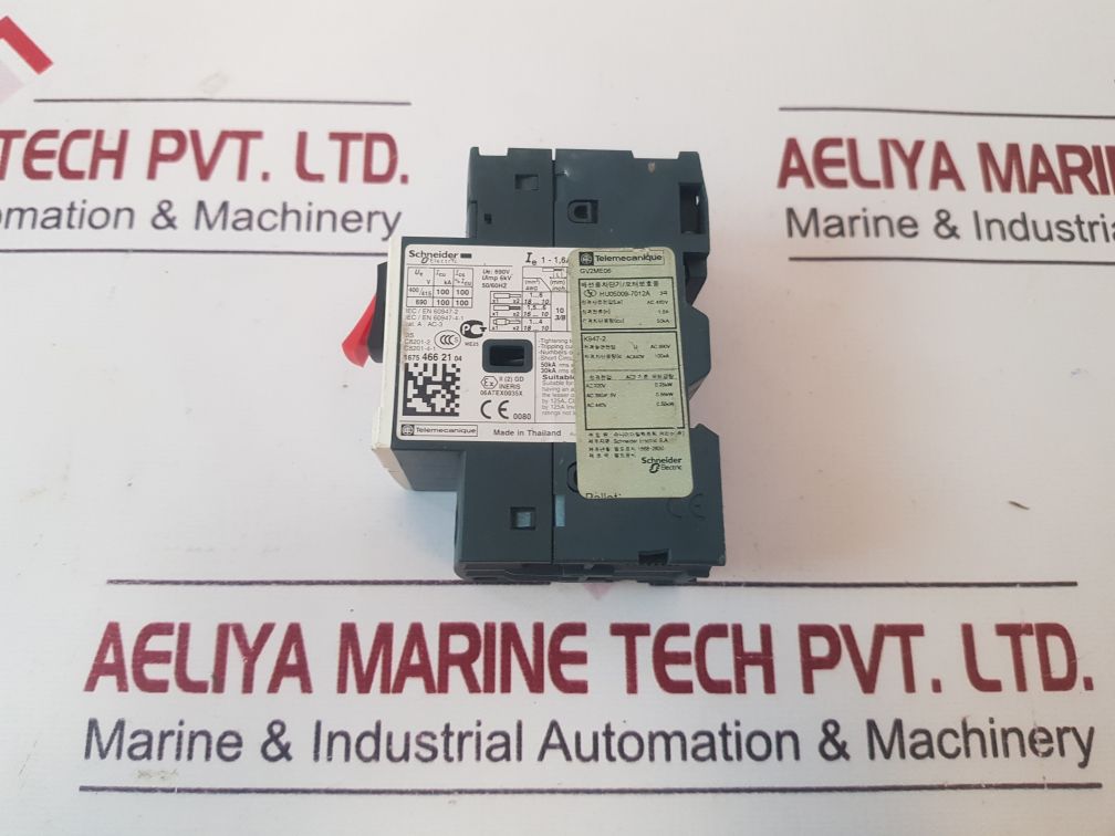 SchneiderTelemecanique Gv2Me06 Motor Circuit Breaker 1-1,6A