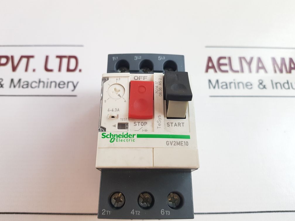 SchneiderTelemecanique Gv2Me10 Motor Circuit Breaker 4-6.3A