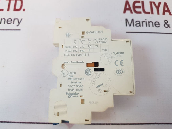 SchneiderTelemecanique Gvad0101 Auxiliary Contact