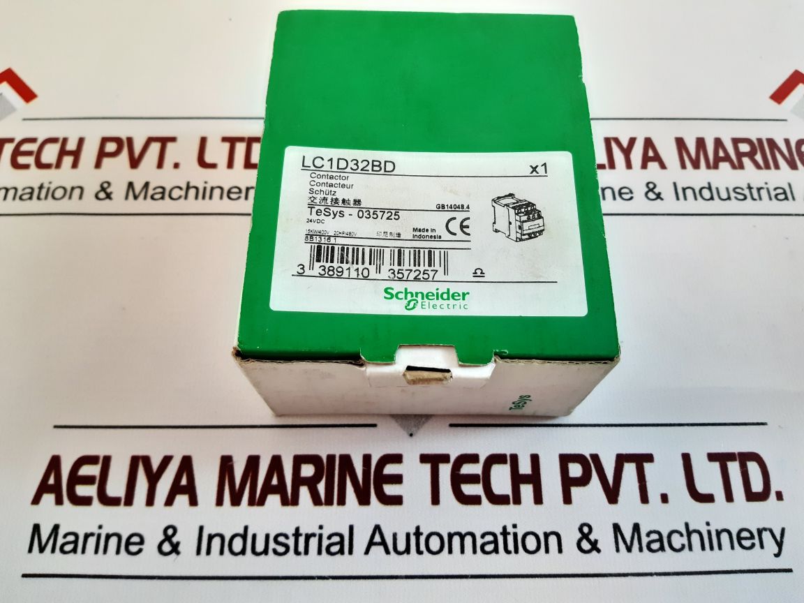 SchneiderTelemecanique Lc1 D32Bd Contactor 24Vdc
