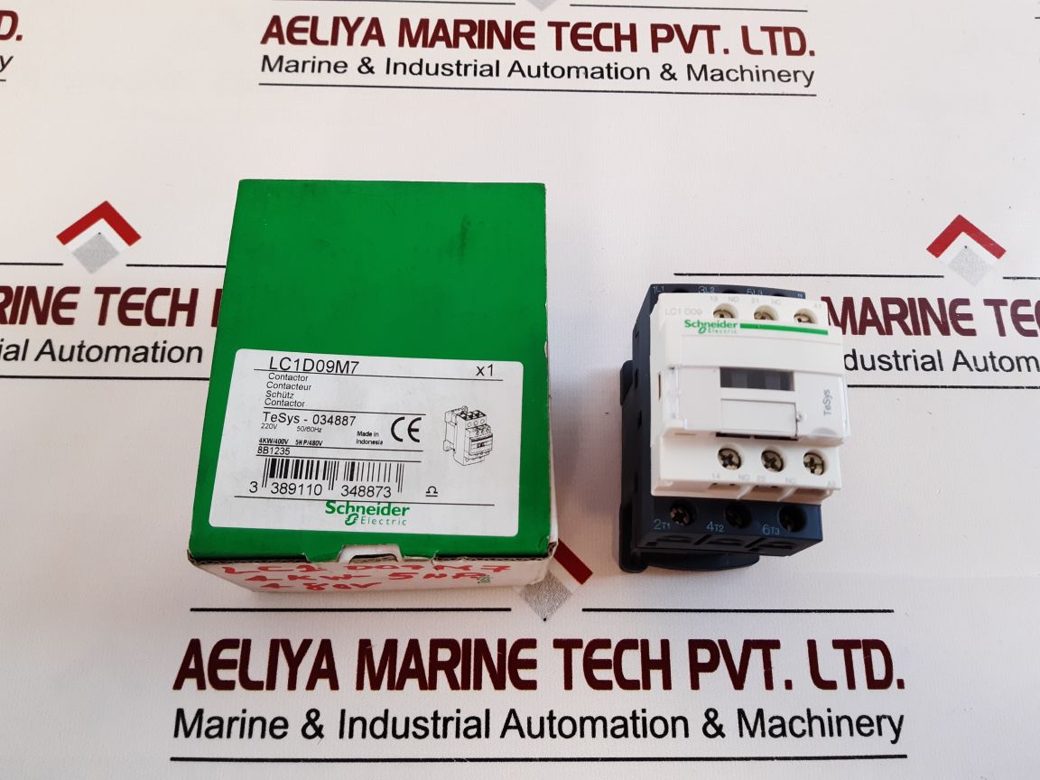 SchneiderTelemecanique Lc1D09M7 Contactor 220V 5060Hz
