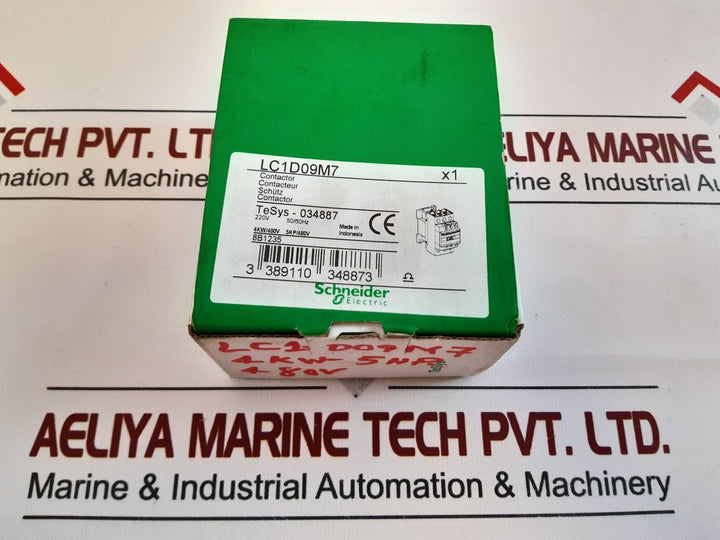 SchneiderTelemecanique Lc1D09M7 Contactor 220V 5060Hz

