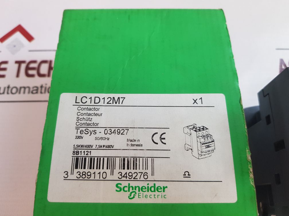 SchneiderTelemecanique Lc1D12M7 Contactor 25A Free Shipping