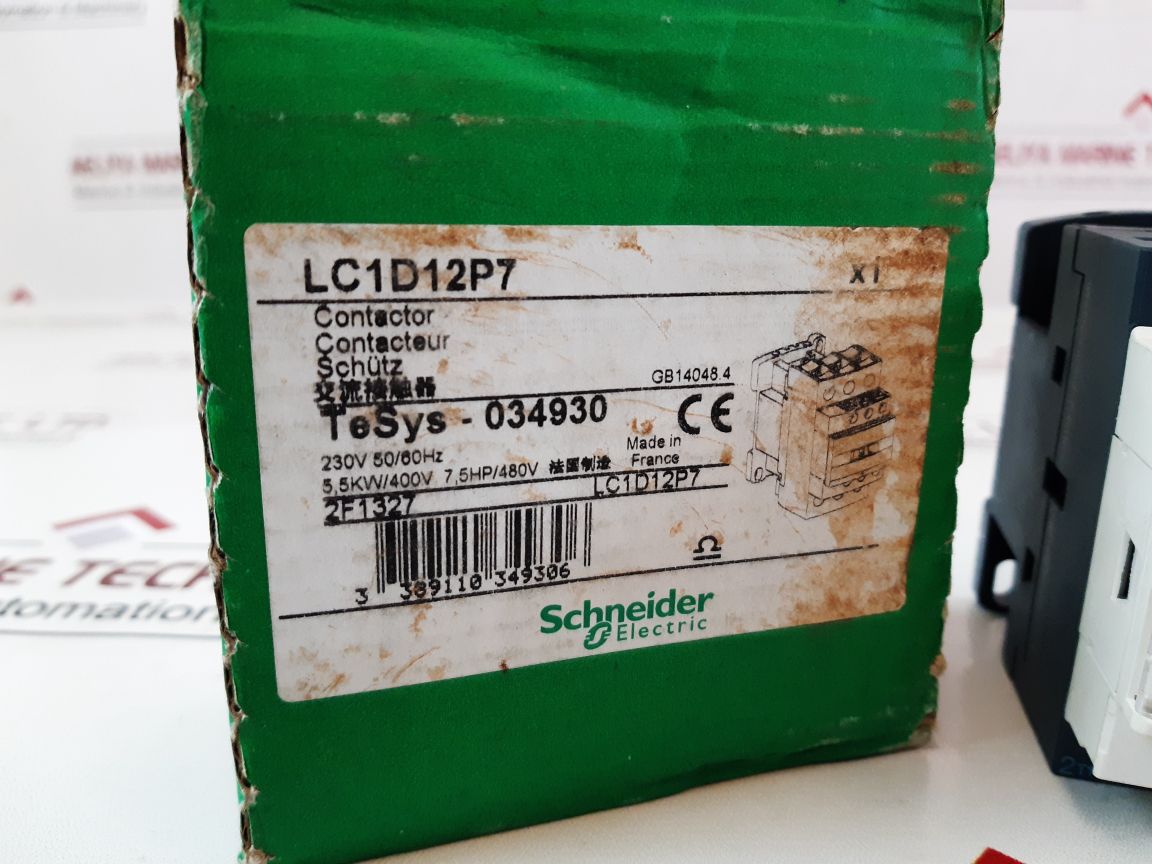 SchneiderTelemecanique Lc1D12P7 Contactor Relay

