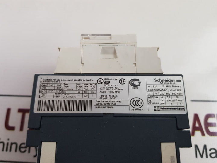 SchneiderTelemecanique Lc1D18Bd Contactor 24Vdc Free Shipping By Express
